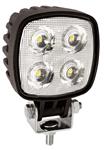 AL LAMPA ROBOCZA 81x81 mm CZARNA 4 LED 8112BM