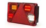 WS LAMPA ZESPOLONA TYLNA DIODOWA LED W70DL 12/24 V PRZECIWMGIELNA COFANIA