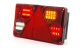 WS LAMPA ZESPOLONA TYLNA DIODOWA LED W70DP 12/24 V PRZECIWMGIELNA COFANIA