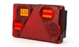 WS LAMPA ZESPOLONA TYLNA DIODOWA LED W70DL 12/24 V PRZECIWMGIELNA OŚWIETLENIE TABLICY